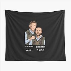 Jaxson Dart & Cam Skattebo Step Brother Vintage Tapestry