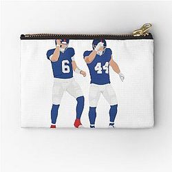 Jaxson Dart and Cam Skattebo Zipper Pouch