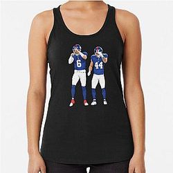 Jaxson Dart New York Football Fan Art Racerback Tank