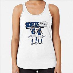 Skattebros Jaxon Dart Cam Skattebo New York Giants Racerback Tank Top