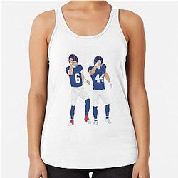 Jaxson Dart and Cam Skattebo Racerback Tank Top
