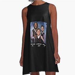 Jaxson Dart, Cam Skattebo, Malik Nabers Football Shirt, New York A-Line Dress