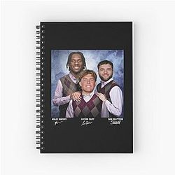 Jaxson Dart Cam Skattebo Malik Nabers Football Notebook