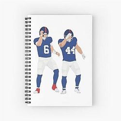 Jaxson Dart and Cam Skattebo Spiral Notebook