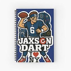Jaxson Dart New York Giants Notebook
