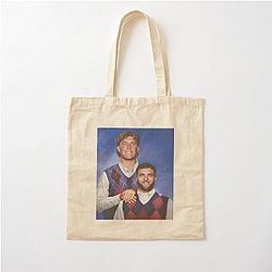 New York Football Jaxson Dart and Cam Skattebo Step Brother Cotton Tote Bag