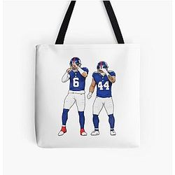 Jaxson Dart New York Football Art Tote Bag