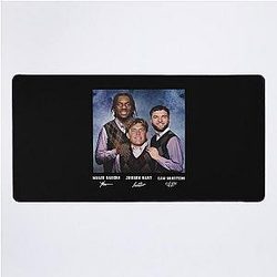 Jaxson Dart Cam Skattebo Malik Nabers Football Shirt New York Desk Mat