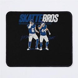 Skattebros Duo Jaxson Dart Skattebo Giants Art Mouse Pad