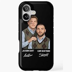 Jaxson Dart & Cam Skattebo Step Brother Vintage iPhone Case