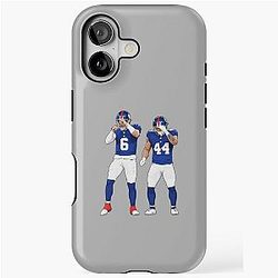 Jaxson Dart iPhone Tough Case New York Football Fan Art