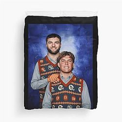 Jaxson Dart NY Football Christmas Ugly Sweater Vintage Duvet Cover