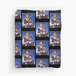 New York Football Jaxson Dart, Cam Skattebo Duvet Cover