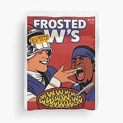 Jaxson Dart & Jameis Winston New York Giants Duvet Cover