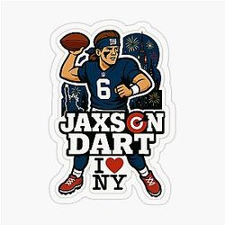 Jaxson Dart New York Giants Sticker