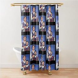 New York Football Jaxson Dart Cam Skattebo Step Brother Shower Curtain