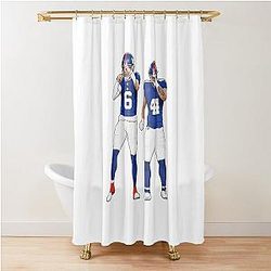 Jaxson Dart New York Football Fan Art Shower Curtain