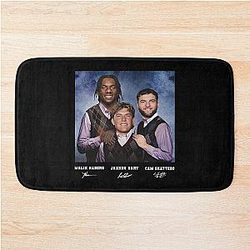 Jaxson Dart Cam Skattebo Malik Nabers Football Shirt, New York Step Brother Bath Mat