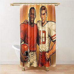 Jaxson Dart & Cam Skattebo Family Portrait Shower Curtain
