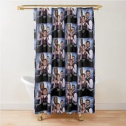 Jaxson Dart Malik Nabers Football Shower Curtain