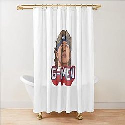 Jaxson Dart New York Giants Unisex Tee for Football Fans NFL Sports Shower Curtain