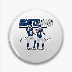 Skattebo Jaxson Dart Cam New York Giants Pin