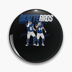 Skattebros Jaxson Dart Skattebo Giants Art Pin