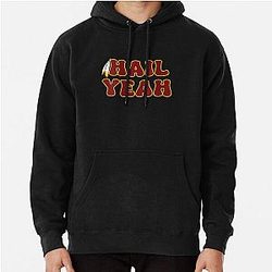 Hail Bold Feather Inspired Design Pullover Hoodie