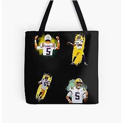 Jayden Daniels T Shirt All Over Print Tote Bag