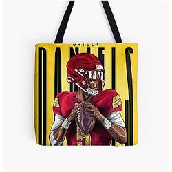 Jayden Daniels NFL Tote Bag