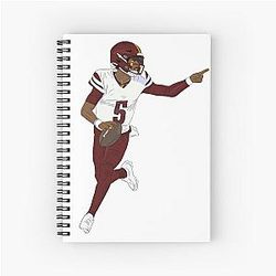 Jayden Daniels Spiral Notebook