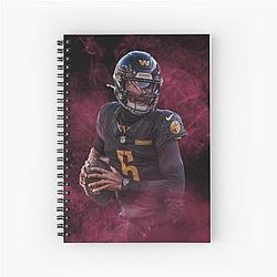 Jayden Daniels Washington Sports Art Notebook