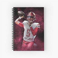 Jayden Daniels Washington Sport Art Notebook