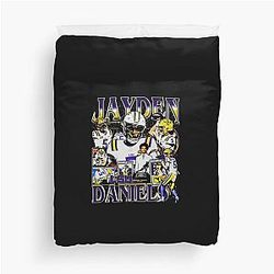 Jayden Daniels College Bootleg Duvet Cover
