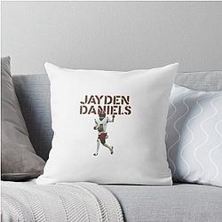 Jayden Daniels Washington Commanders Throw Pillow