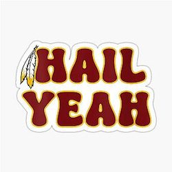 Hail Bold Feather Inspired Design Sticker