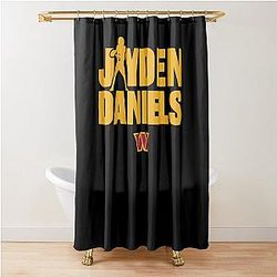 Jayden Daniels Washington Commanders Shower Curtain