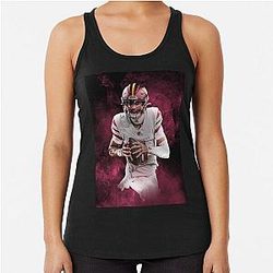Jayden Daniels Washington Sports Art Racerback Tank