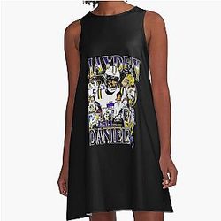 Jayden Daniels College Vintage A-Line Dress