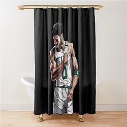 Jayson Tatum Basketball Shower Curtain