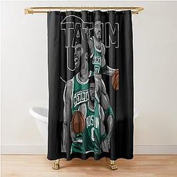 Jayson Tatum Basketball Shower Curtain