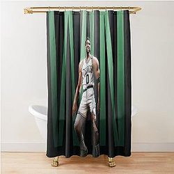 Jayson Tatum Boston Win Shower Curtain