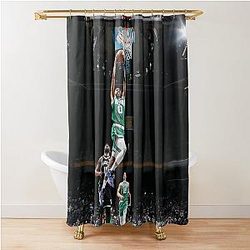Jayson Tatum Dunk Shower Curtain