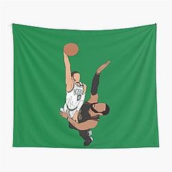 Jayson Tatum Dunks LeBron Tapestry