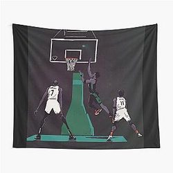 Jayson Tatum Buzzer Beater Game Winner Tapestry