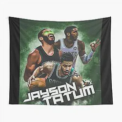 Jayson Tatum Basketball Tapestry