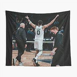 Jayson Tatum Celebration Tapestry