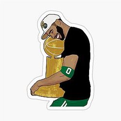 Jayson Tatum NBA Champion Sticker