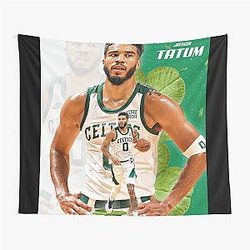 Jayson Tatum Basketball MVP Tapestry