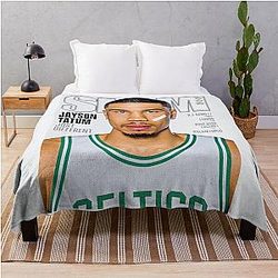 Jayson Tatum Just Different Throw Blanket